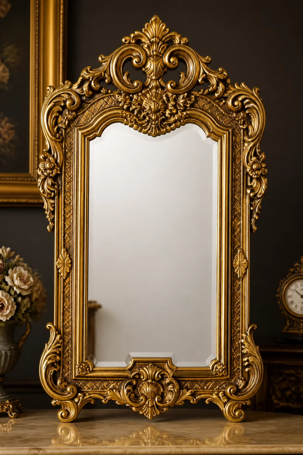 Antique Gold Frame Mirror