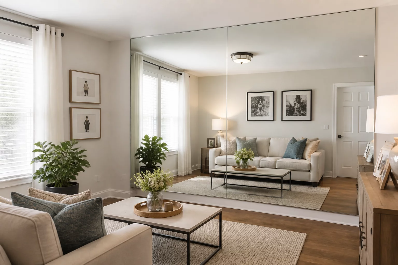 Creating the Illusion of Space with Wall Mirrors