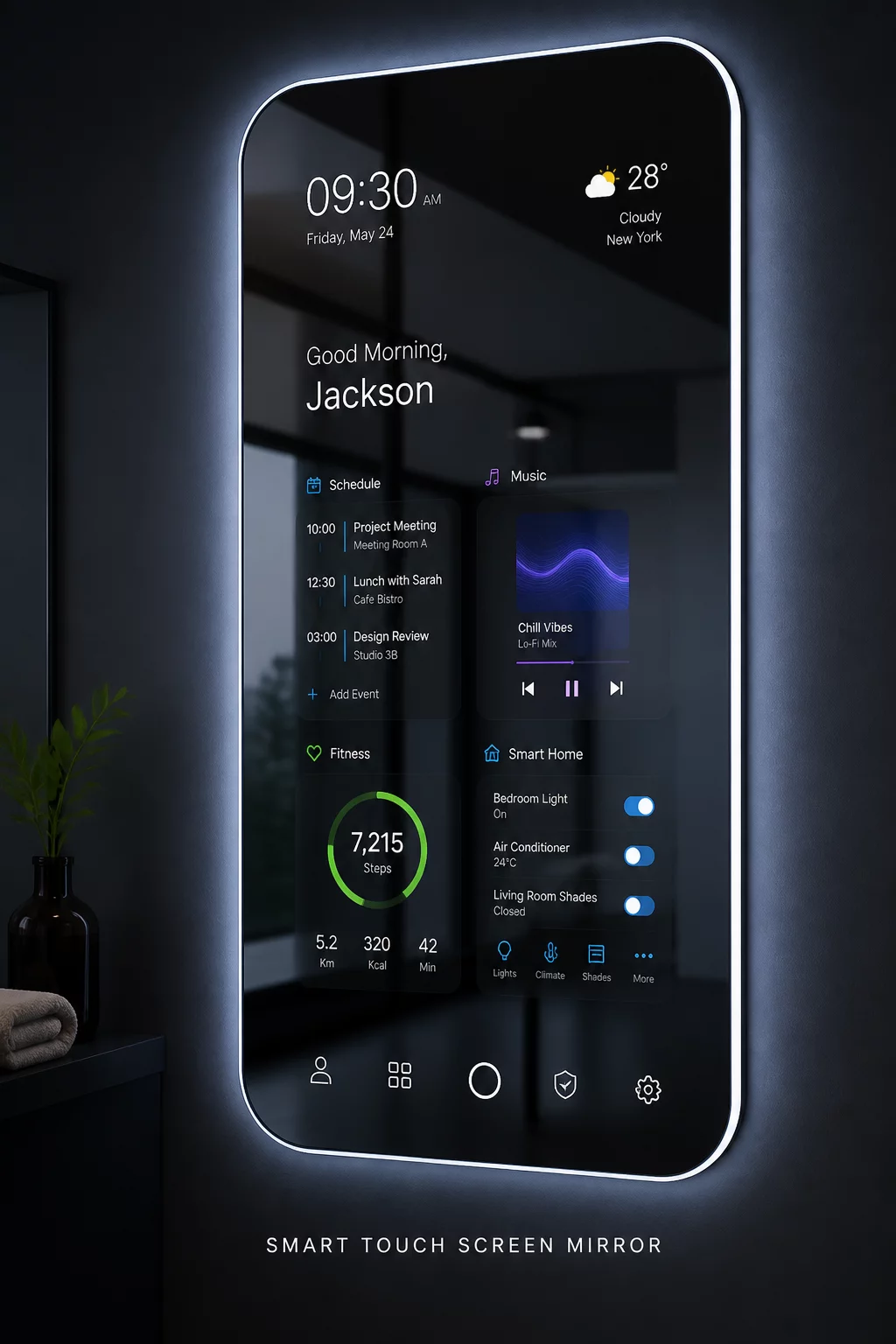 Smart Touch Screen Mirror